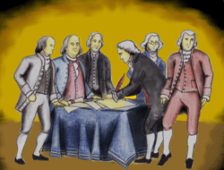 Signing the declaration