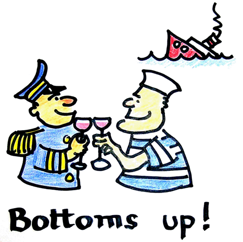 bottoms up