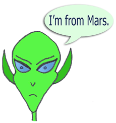 alien from mars