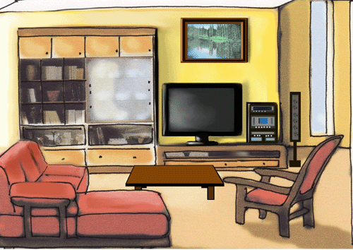 clickable living room