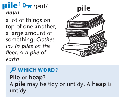 Oxford Essential Dictionary sample entry