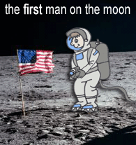 the first man on the moon