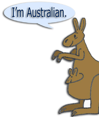 a kangaroo from Australia