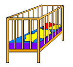 an empty crib