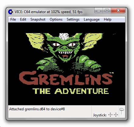 WinVICE - Gremlins - loading